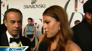Eva Mendes arrivng at CFDA awards 2008 Access Hollywood
