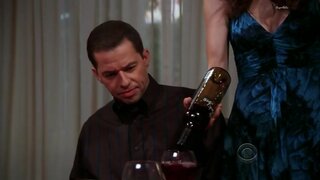 Marin Hinkle Cleavage on Two And A Half Men s06e07