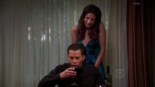 Marin Hinkle Cleavage on Two And A Half Men s06e07