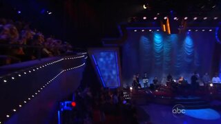 Jessica Simpson performing on Dancing with the Stars