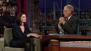 Anne Hathaway on Letterman