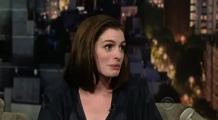 Anne Hathaway on Letterman