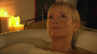 Rebecca Gibney in bathtub from Packed To The Rafters