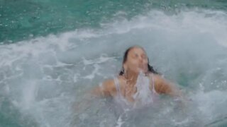 Mila Kunis in water in Forgetting Sarah Marshall