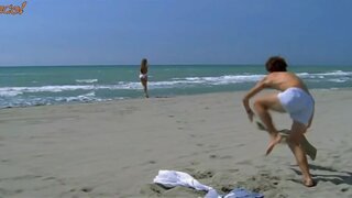 Martina Pinto Topless on beach in Grande, Grosso e Verdone
