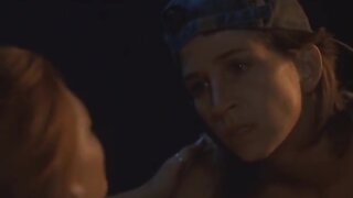 Loridawn Messuri Topless Lesbian Romp in Python