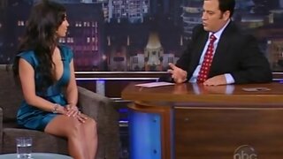 Kim Kardashian huge Cleavage on Jimmy Kimmel Live