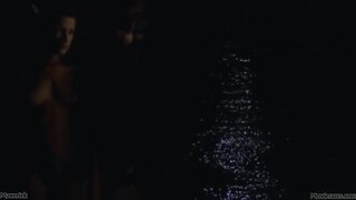 Sarah Lassez Completely Nude in The Blackout