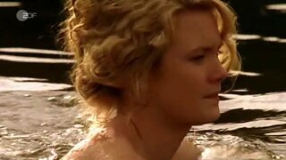 Pauline Knof Completely Naked getting out of the water in Das Geheimniss des Roten Hauses
