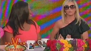 Elisabeth Hasselbeck groping herself on The View clip