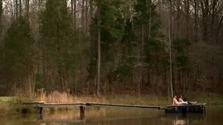 Matilda Saliasi and Georgia Smith Nude outside from The Evil Woods