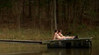 Matilda Saliasi and Georgia Smith Nude outside from The Evil Woods