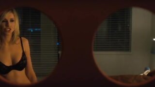 Sarah Chalke very sexy in black Underwear in Chaos Theory