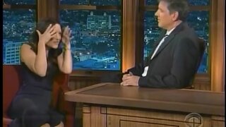 Kristin Davis leggy on Craig Ferguson