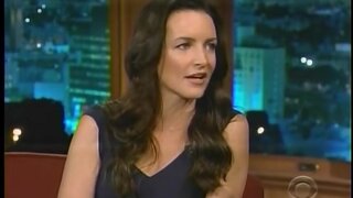 Kristin Davis leggy on Craig Ferguson