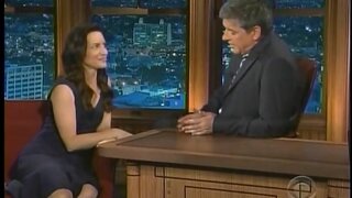 Kristin Davis leggy on Craig Ferguson