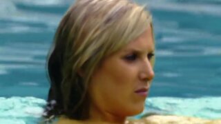 Sophia Dawnay Topless in Pool in Rock Rivals