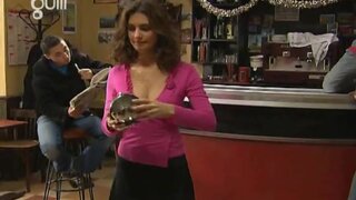 Laetitia Milot french actress Cleavage on PBLV, Gulli