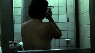 Mariska Hargitay getting into shower in Law and Order SVU