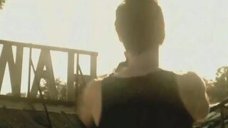 Dana McArdle Banging outside in Zombie Night 2 aka Awakening