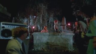 Linnea Quigley running around buck Naked from Return of the Living Dead