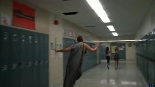 Amelia Tenttave and Annabelle Singson Topless running from Charlie Bartlett