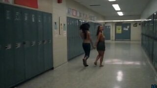 Amelia Tenttave and Annabelle Singson Topless running from Charlie Bartlett