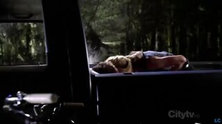 Anne Heche with an open blouse in Men In Trees S02E10
