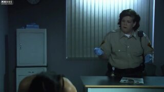 Rachel Shelley Naked and trying to cover up from The L Word Season 5 Episode 1