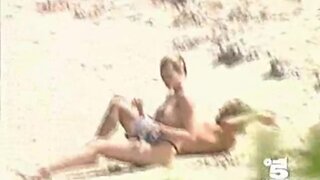 Anna Falchi Paparazzi Topless Video