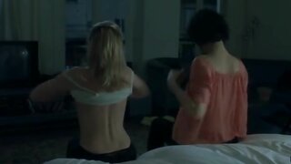 Clotilde Hesme and Ludivine Sagnier changing clothes and kissing each other from Les Chansons DAmour
