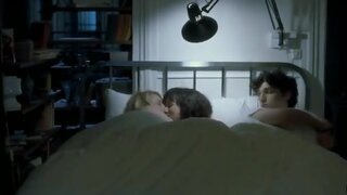 Clotilde Hesme and Ludivine Sagnier changing clothes and kissing each other from Les Chansons DAmour