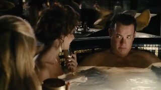 Cyia Batten and Hilary Angelo Nude in hottub from Charlie Wilsons War