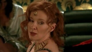 Alison Whyte in stripper wear on Satisfaction ep.5