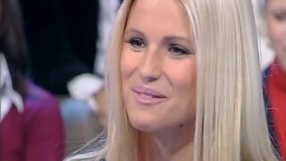 Michelle Hunziker very leggy, beautiful