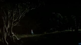 Loren Horsley Topless and running from Eagle Vs Shark