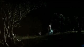 Loren Horsley Topless and running from Eagle Vs Shark