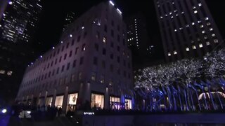 Carrie Underwood performing at Christmas Rockefeller