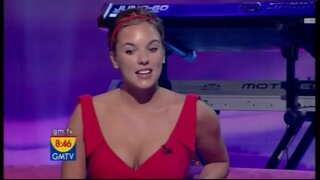 Jodi Albert Cleavage on GMTV