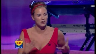 Jodi Albert Cleavage on GMTV