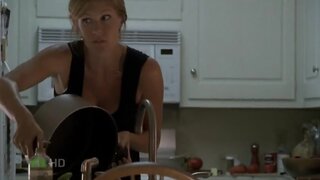 Aimee Teegarden Cleavage and belly on Friday Night Lights S2e6