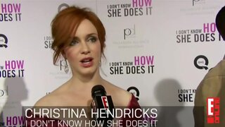Christina Hendricks Cleavage at Premiere