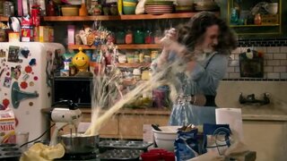 Kat Dennings sort of Bukkaked on 2 Broke Girls s01e10
