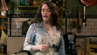 Kat Dennings sort of Bukkaked on 2 Broke Girls s01e10