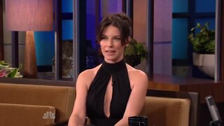 Evangeline Lilly Cleavy on The Tonight Show