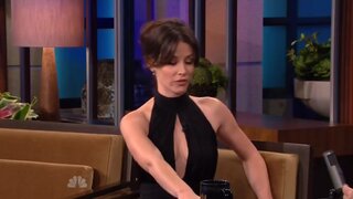 Evangeline Lilly Cleavy on The Tonight Show
