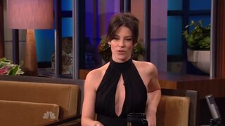 Evangeline Lilly Cleavy on The Tonight Show