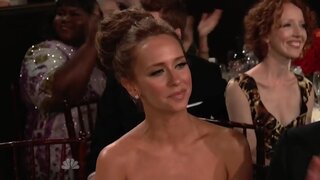 Jennifer Love Hewitt Cleavage at Golden Globe Awards 2011