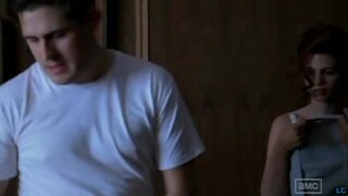 Julie McNiven Topless from the side on Mad Men S01E12