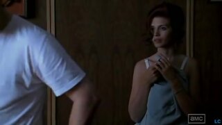 Julie McNiven Topless from the side on Mad Men S01E12